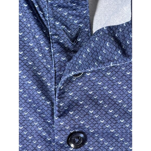 CALLAWAY OPTI-DRI GOLF GOLFCORE MENS TECHNICAL PATTERN LIGHTWEIGHT POLO LARGE - Picture 4 of 6